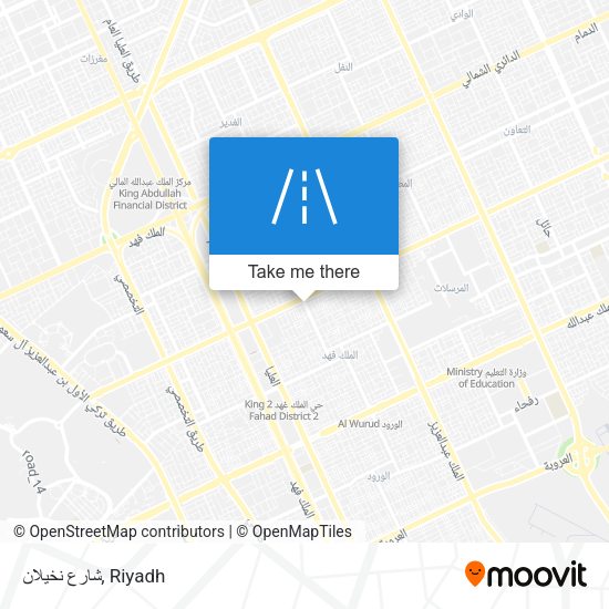 شارع نخيلان map