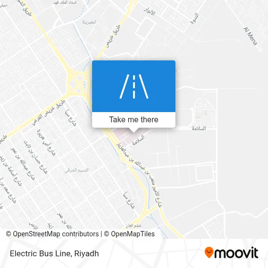 Electric Bus Line map