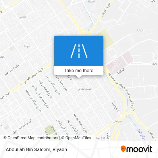 Abdullah Bin Saleem map