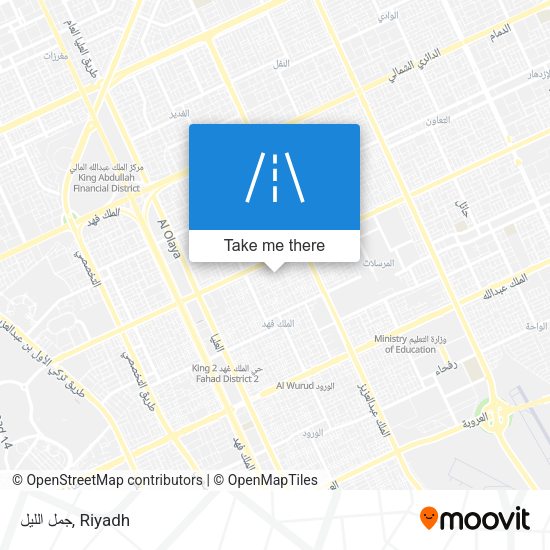 جمل الليل map