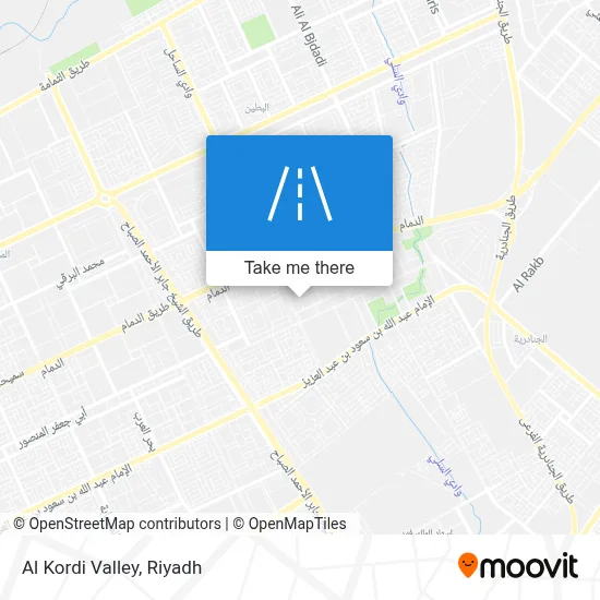Al Kordi Valley map