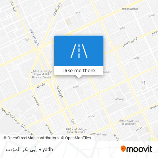 أبي بكر المؤدب map