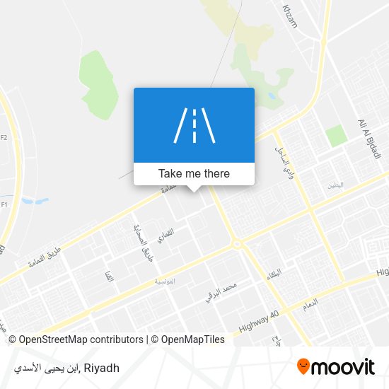 ابن يحيى الأسدي map