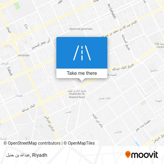 عبدالله بن حنبل map
