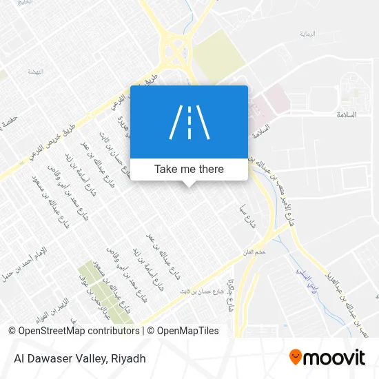 Al Dawaser Valley map