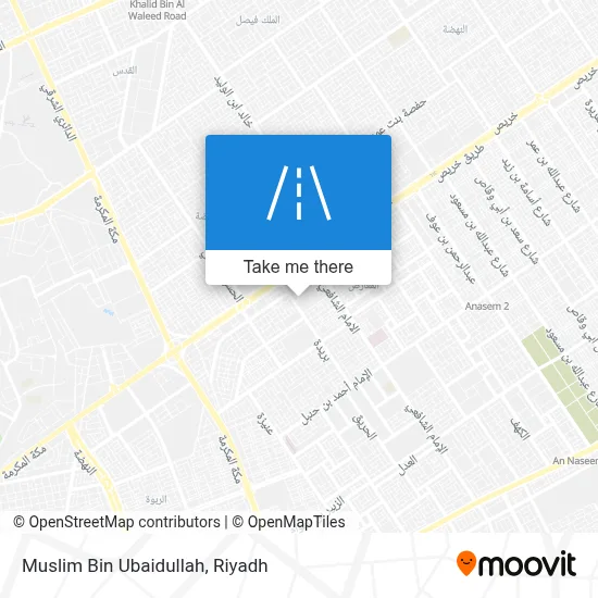 مسلم بن عبيدالله map