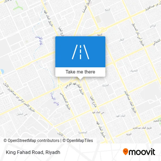 King Fahad Road map