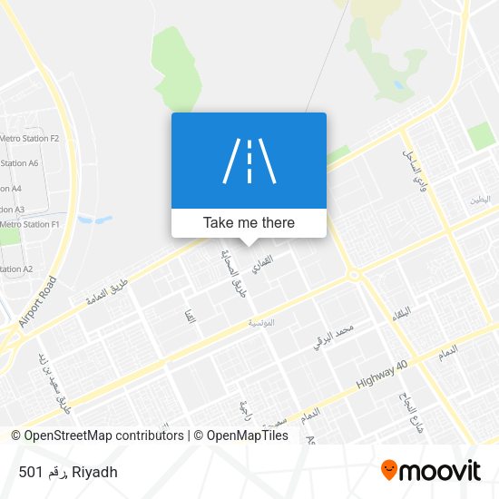 رقم 501 map