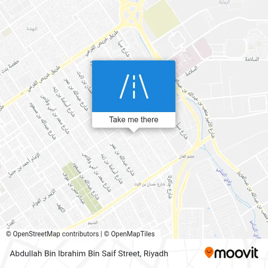 Abdullah Bin Ibrahim Bin Saif Street map