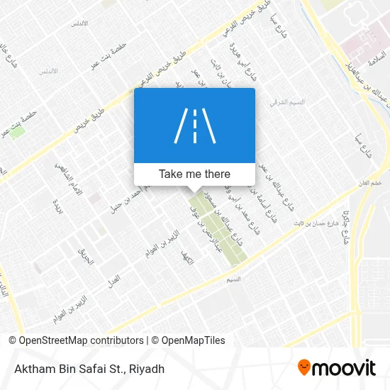 Aktham Bin Safai St. map