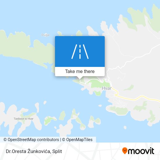 Dr.Oresta Žunkovića map