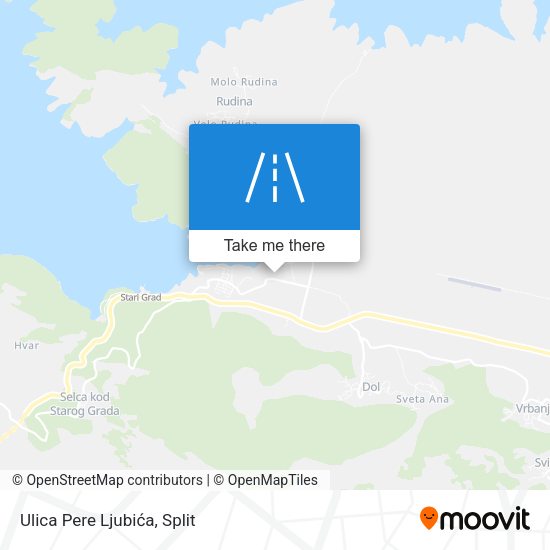 Ulica Pere Ljubića map