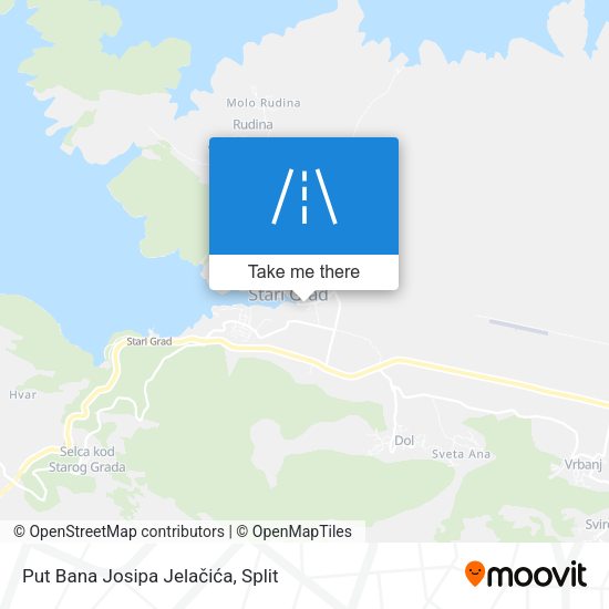 Put Bana Josipa Jelačića map