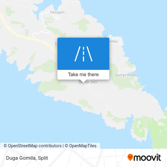Duga Gomila map