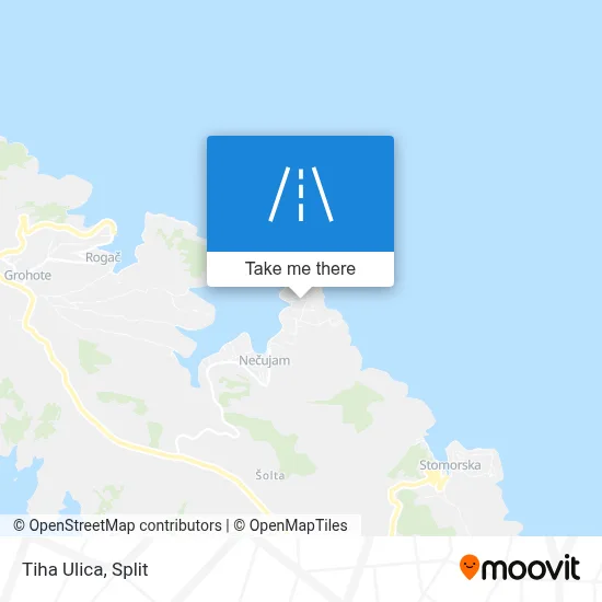 Tiha Ulica map