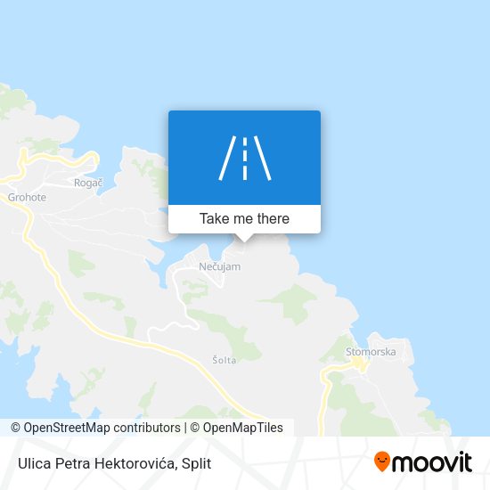 Ulica Petra Hektorovića map