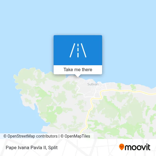 Pape Ivana Pavla II map