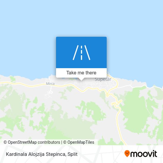 Kardinala Alojzija Stepinca map