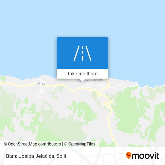 Bana Josipa Jelačića map