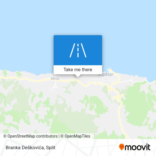 Branka Deškovića map