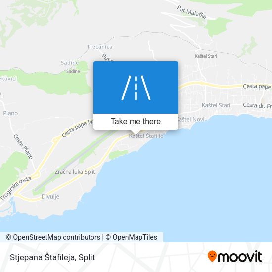 Stjepana Štafileja map