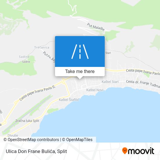 Ulica Don Frane Bulića map