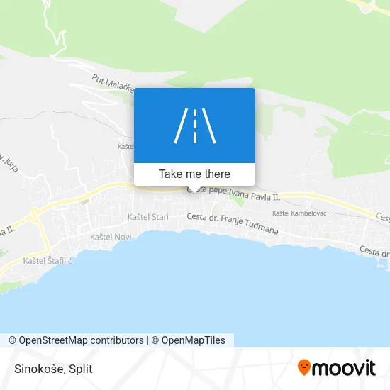 Sinokoše map