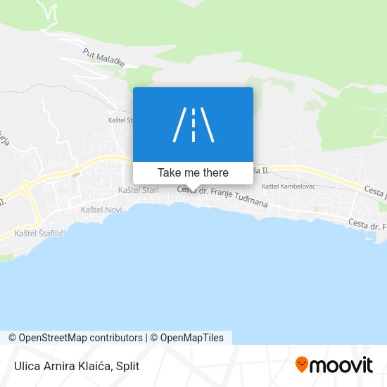 Ulica Arnira Klaića map