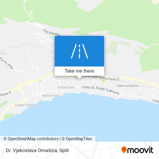 Dr. Vjekoslava Omašića map