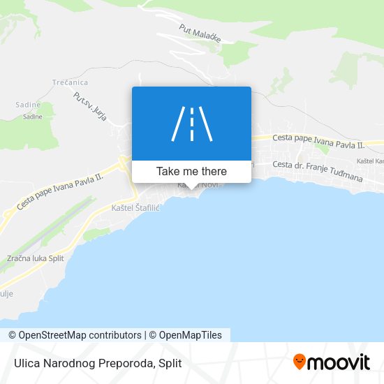 Ulica Narodnog Preporoda map