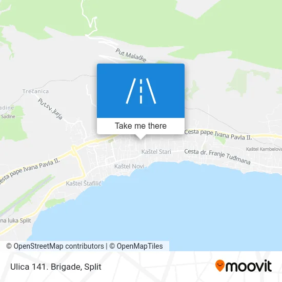 Ulica 141. Brigade map