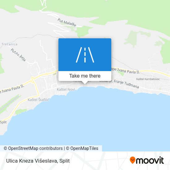 Ulica Kneza Višeslava map