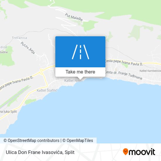 Ulica Don Frane Ivasovića map