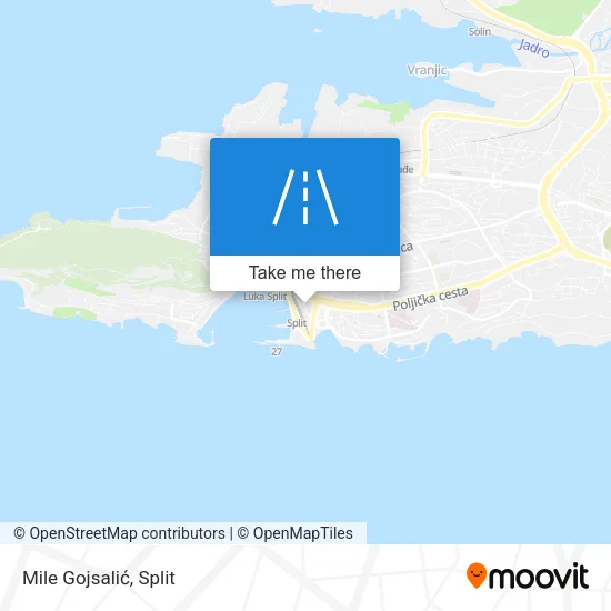 Mile Gojsalić map