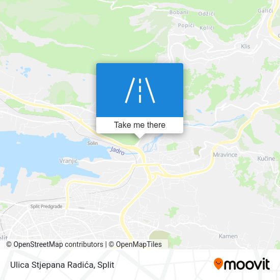 Ulica Stjepana Radića map