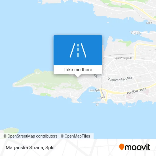 Marjanska Strana map