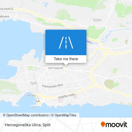 Hercegovačka Ulica map