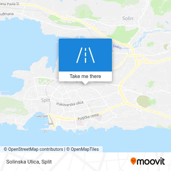 Solinska Ulica map