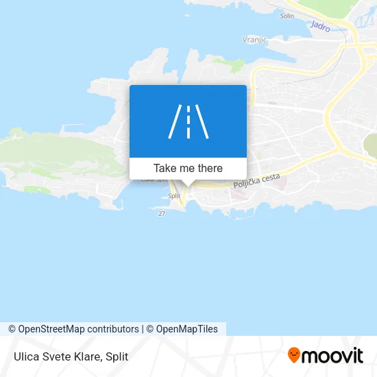 Ulica Svete Klare map