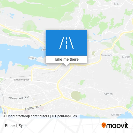 Bilice I map