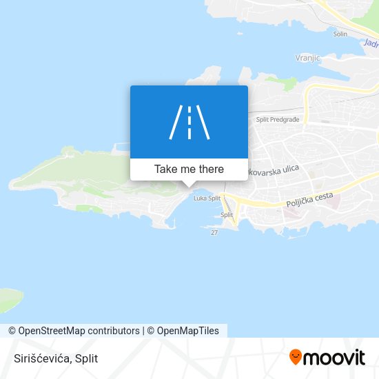 Sirišćevića map