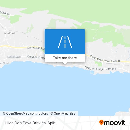 Ulica Don Pave Britvića map