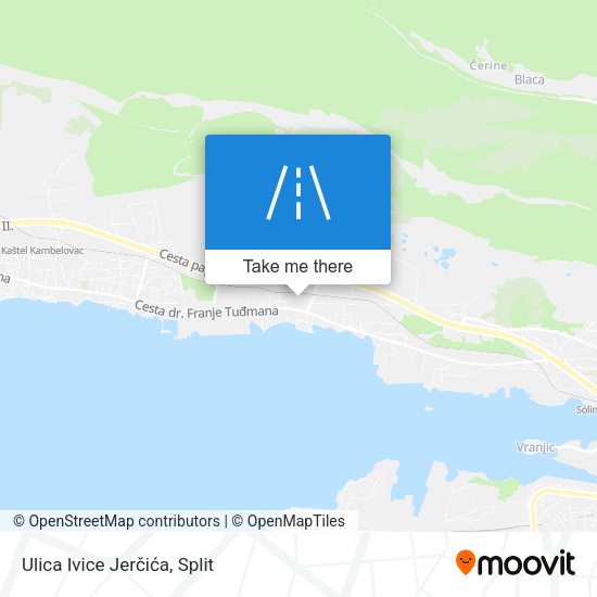 Ulica Ivice Jerčića map