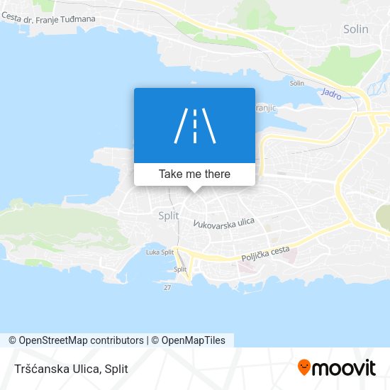 Tršćanska Ulica map