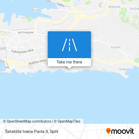 Šetalište Ivana Pavla II map