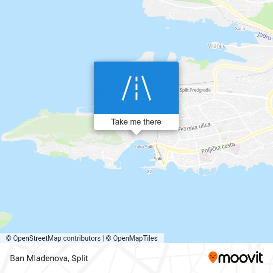 Ban Mladenova map