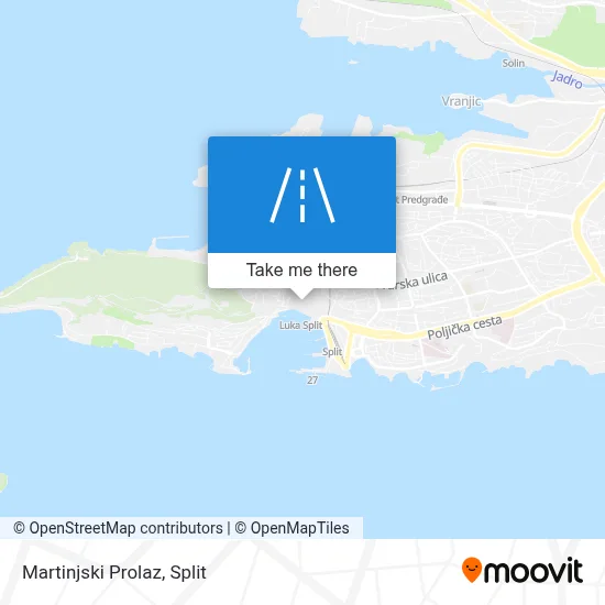 Martinjski Prolaz map