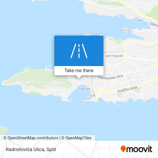 Radmilovića Ulica map
