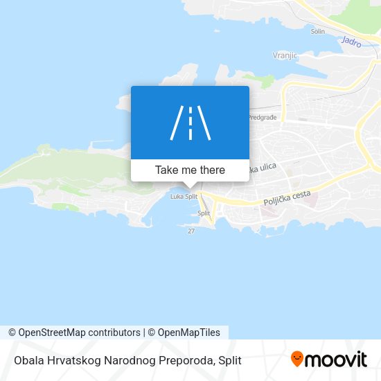 Obala Hrvatskog Narodnog Preporoda map
