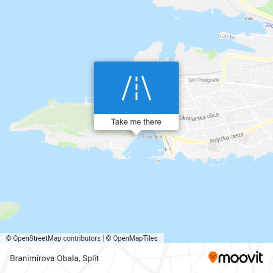 Branimirova Obala map